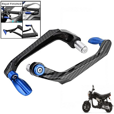 Generox Handlebar Brake Clutch Lever Hand Guard Protector GXcarbonLGBLUE159 Bike Crash Guard(Honda)