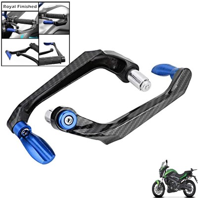 Generox Handlebar Brake Clutch Lever Hand Guard Protector GXcarbonLGBLUE333 Bike Crash Guard(Bajaj)