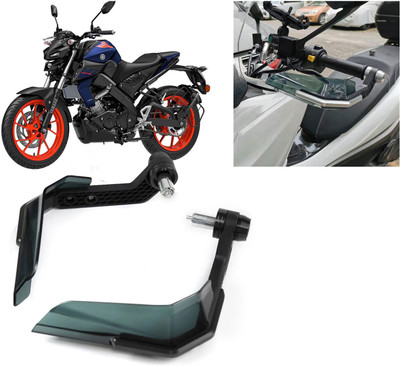 AUTO PEARL Hand Guard Protector Windshield for All Bikes_518 Handlebar Hand Guard(Yamaha)