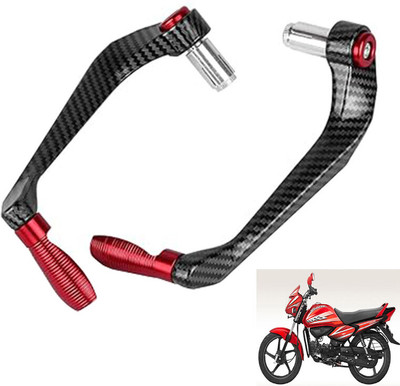 Generox Carbon Fiber Protective Lever Guard (RED) for All Bike Bike Crash Guard(Hero)