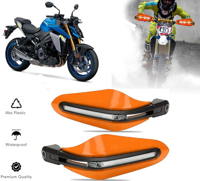 AUTO PEARL Orange Protector Proguard Pro Brake Clutch Lever Protector Guard Bike Crash Guard(Suzuki)