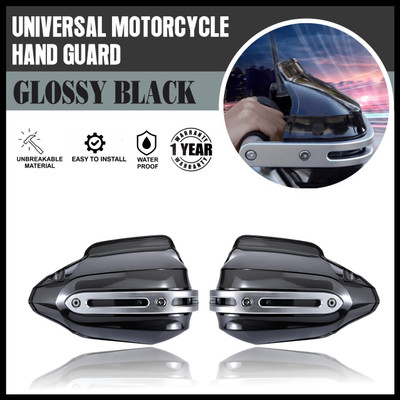 MIKANIX Universal Bike Hand Guard Brake / Clutch Lever Guard Protector / Wind Deflectors Handlebar Hand Guard(Universal For Bike)
