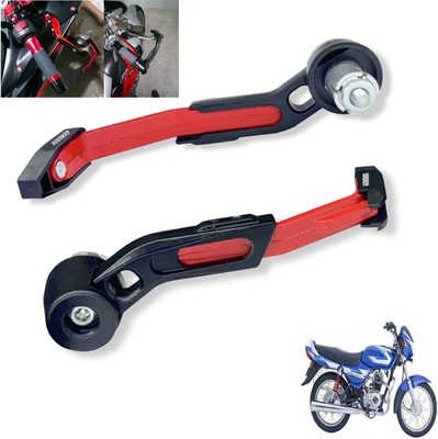 Generox CNC Aluminium Lever Guard Red For CT100 Bike Crash Guard(Bajaj)