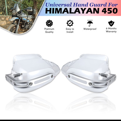 BRXR Himalayan 450 Handle Hand Guard Brake/Clutch Lever Guard Protector (WHITE) Handlebar Hand Guard(Royal Enfield)