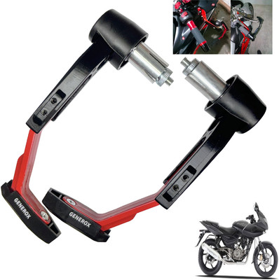 Generox Handle Protector Lever Guard for All Bike REDnBLACK_LG195 Bike Crash Guard(Bajaj)