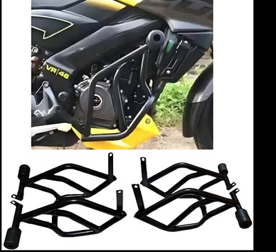 Shriragunath Pu.lsar NS200 Heavy Premium Crash Guard/Engine Guard with Double Frame 4 Sliders(Bajaj)