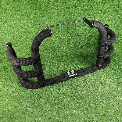 Golden Fox AIRFLY III HEAVY DUTY ROPE LEG GUARD BLACK FOR RE METEOR,REBORN MADE IN INDIA Bike Crash Guard Rope(Royal Enfield)