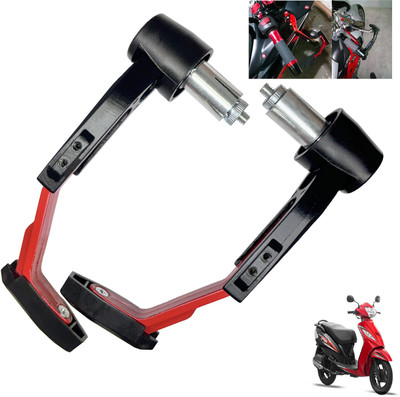 Shopland Adjustable Clutch Lever Guard for All Bike SL_Red267 Bike Crash Guard(TVS)