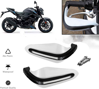 AUTO PEARL White Protector Proguard Pro Brake Clutch Lever Protector Guard Bike Crash Guard(Suzuki)