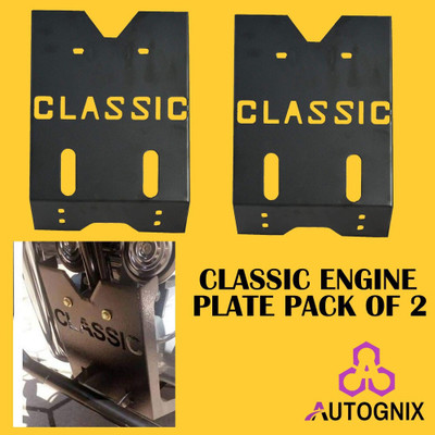 SRPHERE Pack of 2 Heavy Plate for Royal Enfield Classic 350 /500 PQ Bike Engine Guard(Royal Enfield)