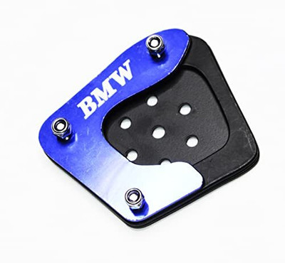 BRXR Premium Stainless Steel Blue Side Stand Extender Compatible with B-M-W G310 GS Bike Crash Guard(BMW Motorrad)