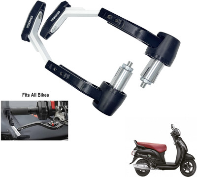 Generox Handle Clutch Lever Protector Guard for All Bike LG_White005 Bike Crash Guard(Suzuki)