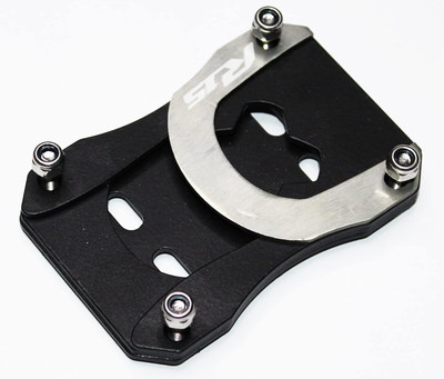 Gogna Mart R-15 Side Stand Base Stand (Silver) Bike Crash Guard(Yamaha)
