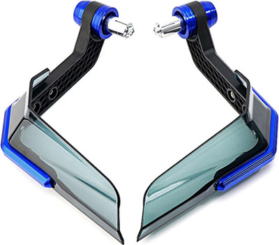 bsddp Universal Transparent Bike Handguard With Blue Body Bike Crash Guard(Universal For Bike)