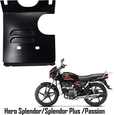 DAZZRIDE ENGINE PLATE SAFETY PLATE FOR HERO BIKES SPLENDOR+ BEETLE RED Bike Engine Guard(Hero)