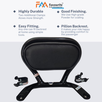 FAVOURITE AUTO ACCESSORIES Comfortable Backrest Suitable for Ola S1 and Ola S1 Pro Electric Scooter. Bike Crash Guard(Ola)