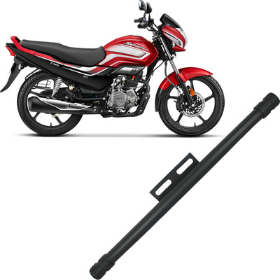 DAZZRIDE Bike Heavy Duty Single Rod Leg Guard for Hero Super Splendor Red All Model Bike Crash Guard(Hero, Universal For Bike)