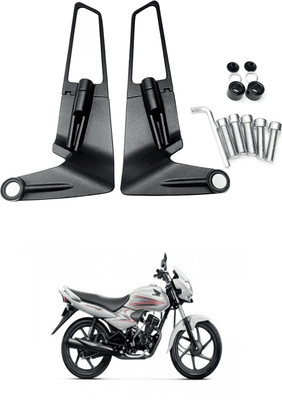 GONAMA Universal Motorcycle Adjustable Rotating Rear View Mirror Wing Side Mirror SG47 Handlebar Hand Guard(Bajaj)