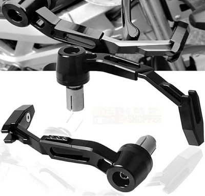Bike World Motorcycle Handlebar Brake Clutch Lever Guard Protector / Protective Hand Guard Handlebar Hand Guard(Universal For Bike)