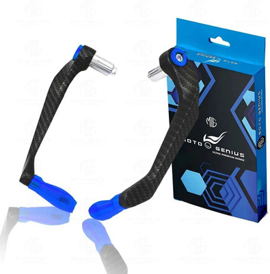 Moto Genius CNC Brake Clutch Lever Protector Guard for Motorcycles & Bikes - Blue Handlebar Hand Guard(Universal For Bike)
