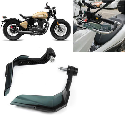 AUTO PEARL Hand Guard Protector Windshield for All Bikes_354 Handlebar Hand Guard(Royal Enfield)