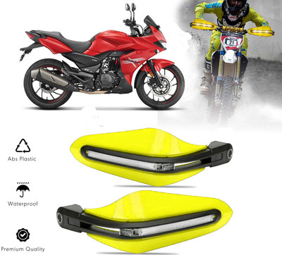 AUTO PEARL Yellow Protector Proguard Pro Brake Clutch Lever Protector Guard Bike Crash Guard(Hero)