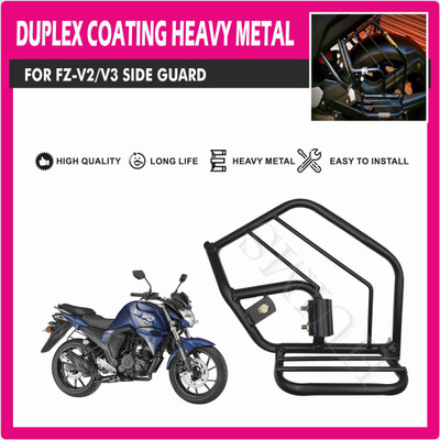 MK Mankrit J_High & Heavy Quality Heavy Metal Side Guard For Yamaha Fz V2/V3 Bike Crash Guard(Yamaha)