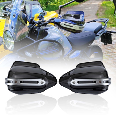 BRXR Universal Bike Hand Guard Brake Clutch Guard Protector Wind Deflectors Black Handlebar Hand Guard(Universal For Bike)