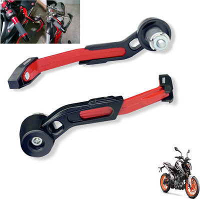 Generox CNC Aluminium Lever Guard Red For 200 Duke Bike Crash Guard(KTM)