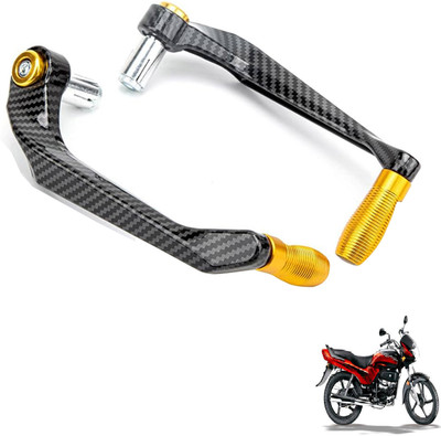 Generox Premium Quality Protective Lever Guard for All BikeGX-CRNF-GolDenLG163 Bike Crash Guard(Hero)