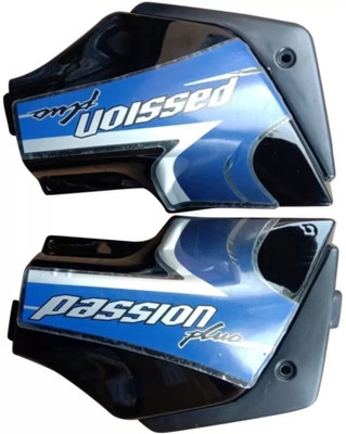 Jinvaani Passion plus black blue side panel Bike Crash Guard(Hero)