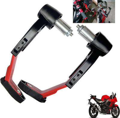 Shopland Adjustable Clutch Lever Guard for All Bike SL-LG_Red482 Bike Crash Guard(Hyosung)