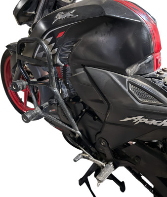 Shriragunath Hea.vy Quality Metal Crash Guard with 4 Pcs Slider for TVS Apache RTR 160 4V BS6(TVS)
