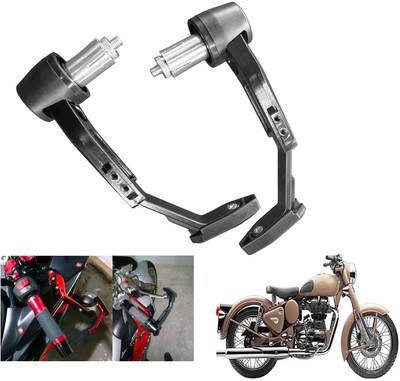 Shopland CNC Handlebar Protector Brake Clutch Motorcycle Lever Guard For Classic 500 Bike Crash Guard(Royal Enfield)