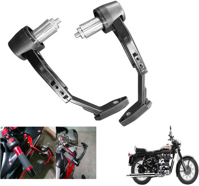 Shopland CNC Handlebar Protector Brake Clutch Motorcycle Lever Guard For Twin spark Bike Crash Guard(Royal Enfield)