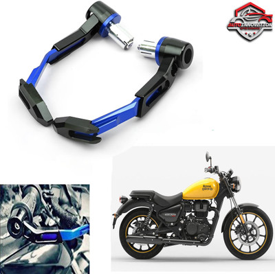 Autoinnovation Blue Black CNC 22mm Brake Clutch Lever Guards Protector Protective Hand Guard-31 Bike Crash Guard(Royal Enfield)
