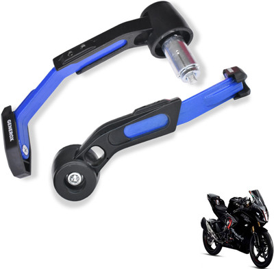 Generox Adjustable CNC Lever Guard for All Bike BlueLG401 Bike Crash Guard(TVS)