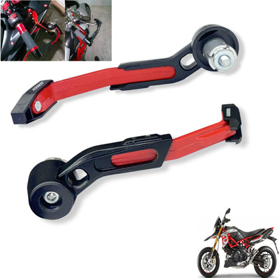 Generox CNC Aluminium Lever Guard Red For Dorsoduro 900 Bike Crash Guard(Aprilia)