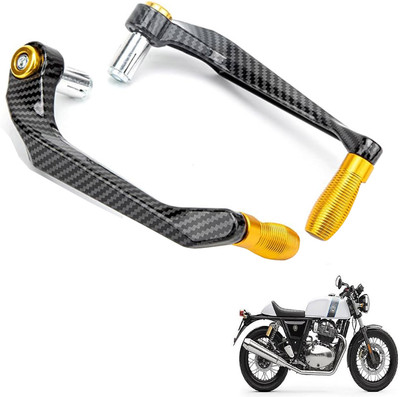 Generox Premium Quality Protective Lever Guard for All BikeGX-CRNF-GolDenLG065 Bike Crash Guard(Royal Enfield)