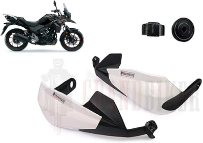 Grandbiker Hand Palm Protector Wind Deflector Lever Protector for V-Strom 250 (White) Handlebar Hand Guard(Suzuki)