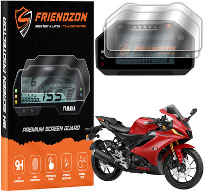 FriendZon 9H Speedometer Scratch Guard Compatible with Yamaha R15V4, R15M, R25 (Pack Of 2) Bike Crash Guard(Yamaha)