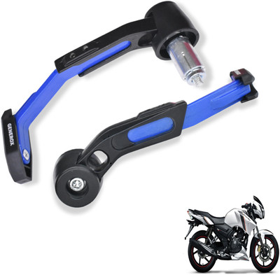 Generox Adjustable CNC Lever Guard for All Bike BlueLG015 Bike Crash Guard(TVS)