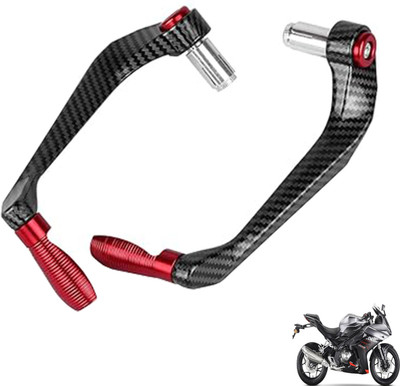 Generox Premium Quality's Protective Lever Guard (RED) for All Bike Bike Crash Guard(Benelli)