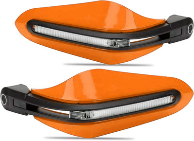 AUTO PEARL Adjustable Length Orange Protector Proguard Brake Clutch Lever Protector Guard Bike Crash Guard(Universal For Bike)