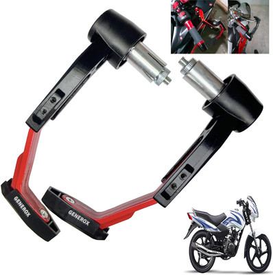 Generox Handle Protector Lever Guard for All Bike REDnBLACK_LG232 Bike Crash Guard(TVS)