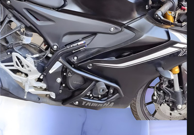 RS ACESSORIES HUB Best Quality Crash Guard with Slider Compatible for R15-V4(Yamaha)