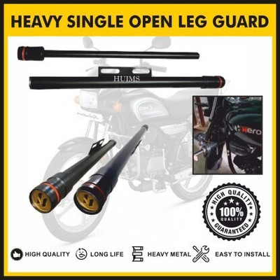 ENEMYT Heavy Quality single Rod Open Leg Gurad For Splendor Bike Crash Guard(Hero, Universal For Bike)