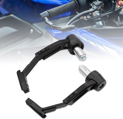 OBEROI'S TRADERS CNC Aluminium Brake Clutch Lever | End Protector | Black Handlebar Hand Guard(Universal For Bike)