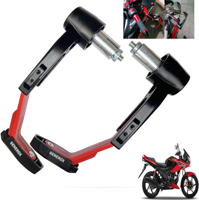 Generox Handle Protector Lever Guard for All Bike REDnBLACK_LG046 Bike Crash Guard(Honda)