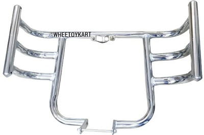Pepstter 3 Bend Bar-Rod Stylish Front Airfly Leg Guard Chrome Bike Crash Guard(Royal Enfield)